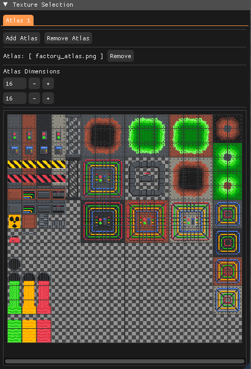 Texture Selection Panel